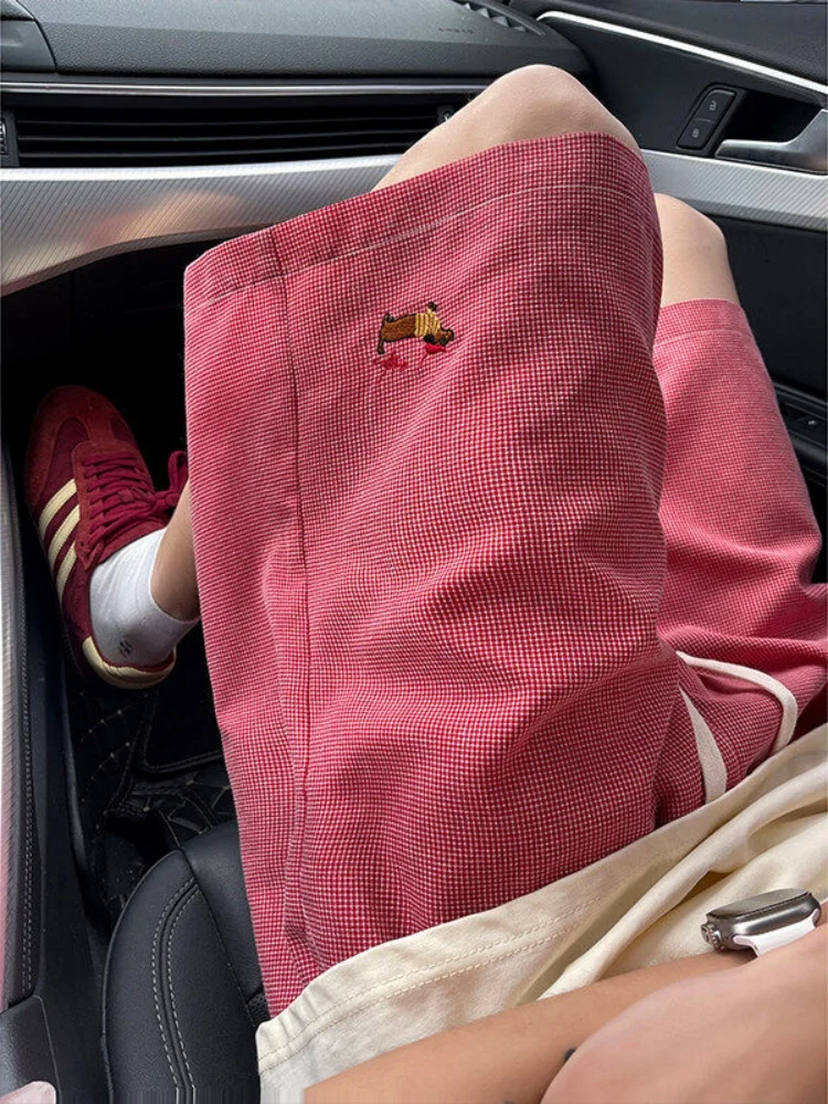 

Ele Korean Sle Men's ort Pants Summer Breathable Qui Dry Thin Five Parts Baskeall Sports Embroidery orts