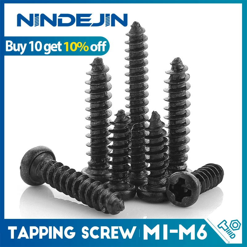 

NINDEJIN крест круглая головка телефона очки винт M1 M1.2 M1.4 M1.5 M1.7 M2 M2.3 M2.6 M3 M4 углеродистая сталь саморезы Маленький Винт