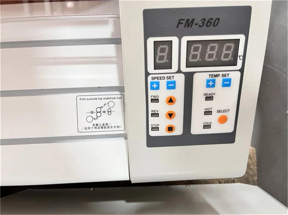 SG-FM360S Hot Sale Hot And Cold Laminating Machine 340MM Double Side Lamination Machine With Top Film Cutting Blades