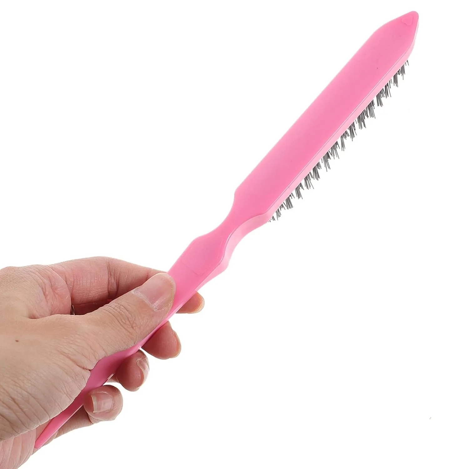 مشط شعر مجعد احترافي مكون من 3 صفوف - بلاستيك ABS متين، مشط ذيل الماوس، أداة تصفيف رقيقة، تستخدم لتصميم تصفيف الشعر العادي #5