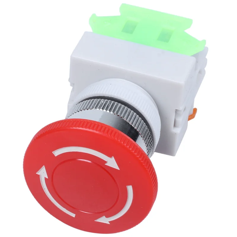 A14M 3X Red Mushroom Cap 1NO 1NC Emergency Stop Push Button Switch AC 660V 10A
