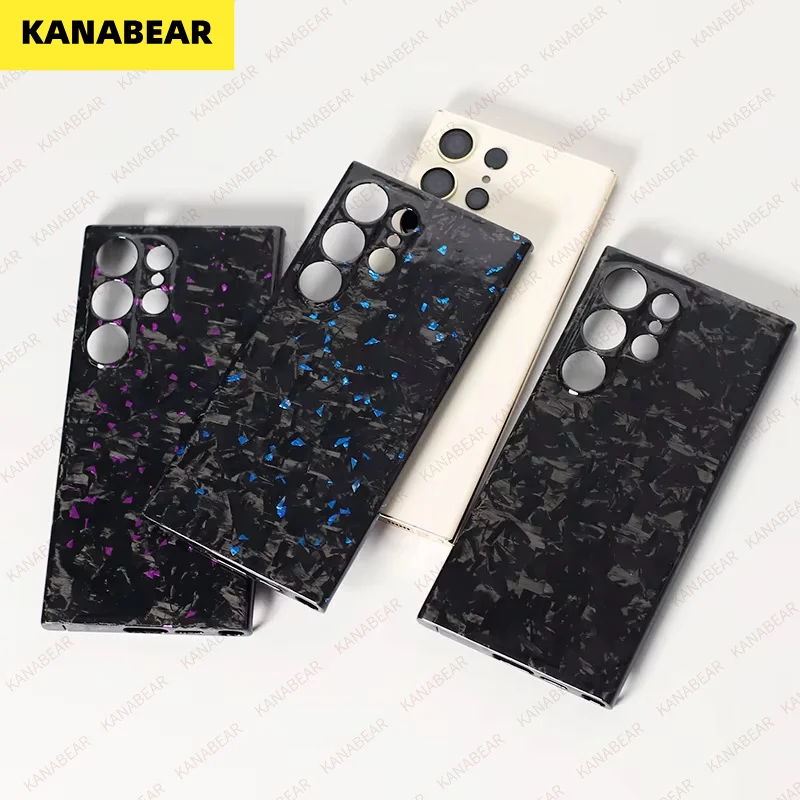 KANABEAR Carbon fiber case for Samsung Galaxy S24 ultra  Anti-fall Forged Carbon Fiber Slimv Design  cover S23 ultra s22u