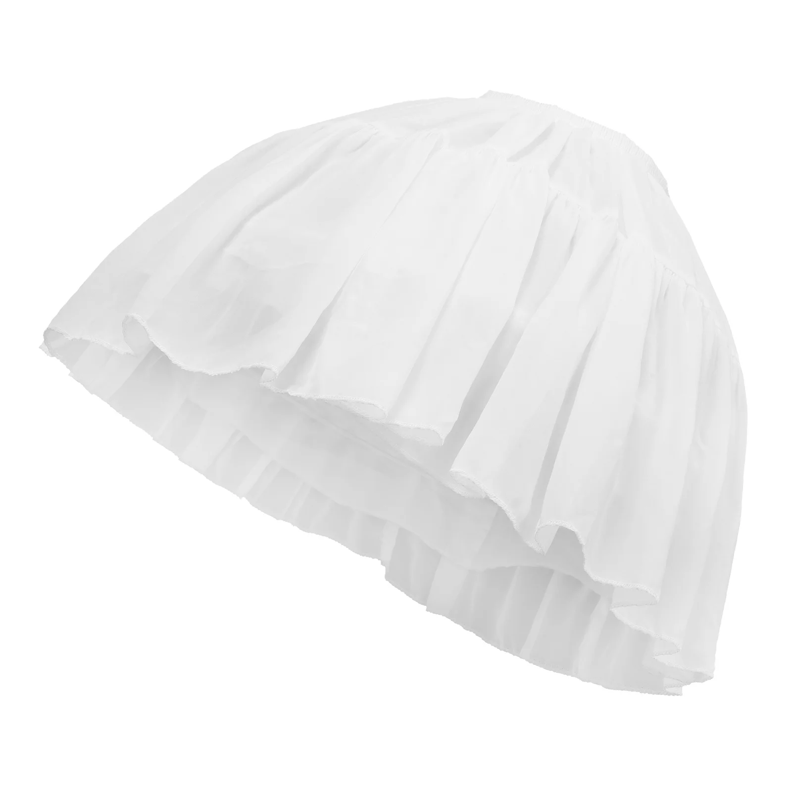 

1pc Petticoat Lining 46cm Adjustable Steel Ring White Gauze Underskirt Bubble Tutu Skirt Dress Lace Wedding Dresses