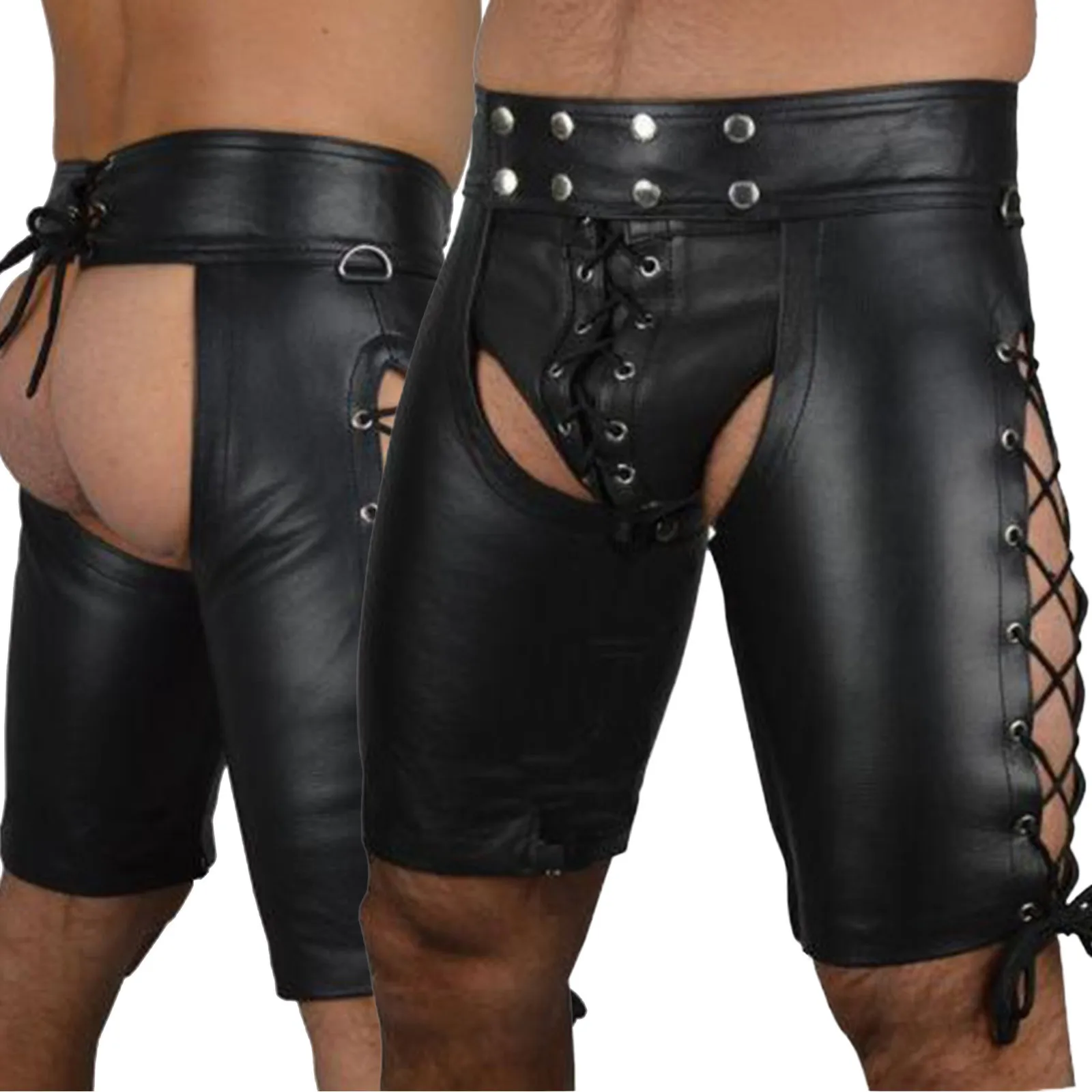 

Клетка мужские кожаные колготки шорты сексуальная одежда удивительный месяц клубов