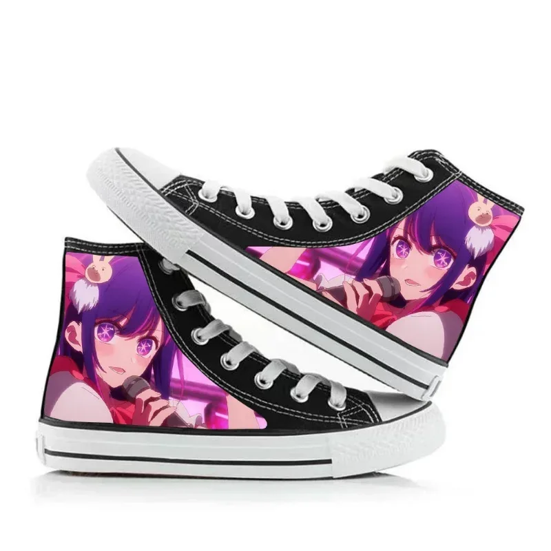 

OSHI NO KO High Platform Printed Canvas Shoes Anime Cartoon Couples Students Cosplay Kawaii Sneakers Casual Comfortable Shoes