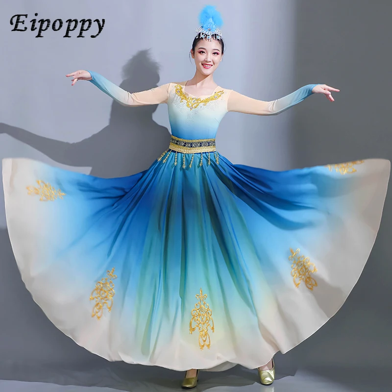 Xinjiang Dance Performance Dress Uyghur Dance Dress Female