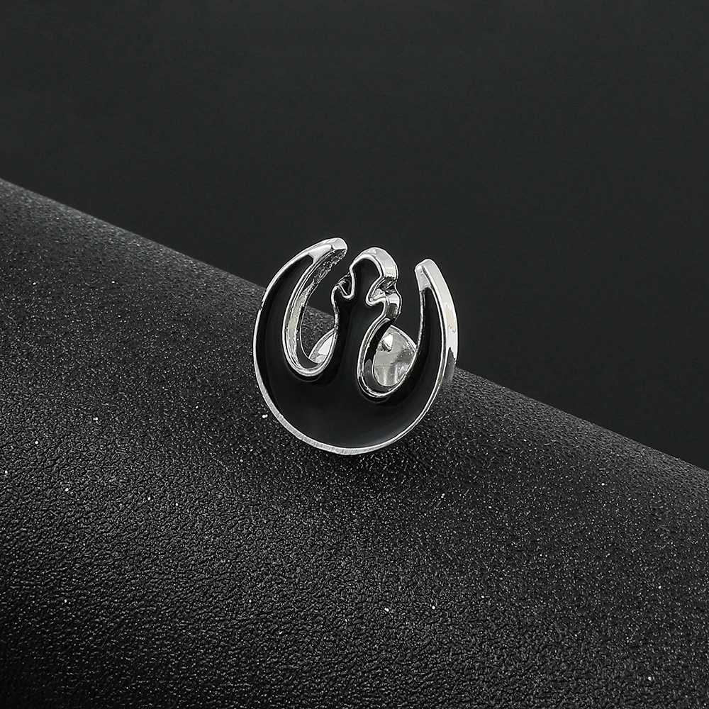 Star Wars Brooch Rebel Alliance Metal Black Badge Pin for Clothes Backpack Fashion Pin Accessory For Neutral Jewelry Gifts