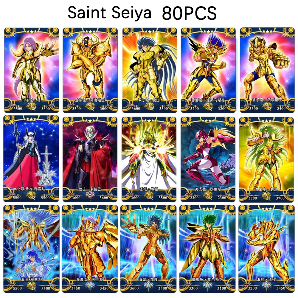 

Saint Seiya HP 80 шт./компл. Saori Kido Shiryu Ikki Hyoga Shaina Dohko Aiolos Aiolia Death Mask Коллекционная карта подарок на фестиваль