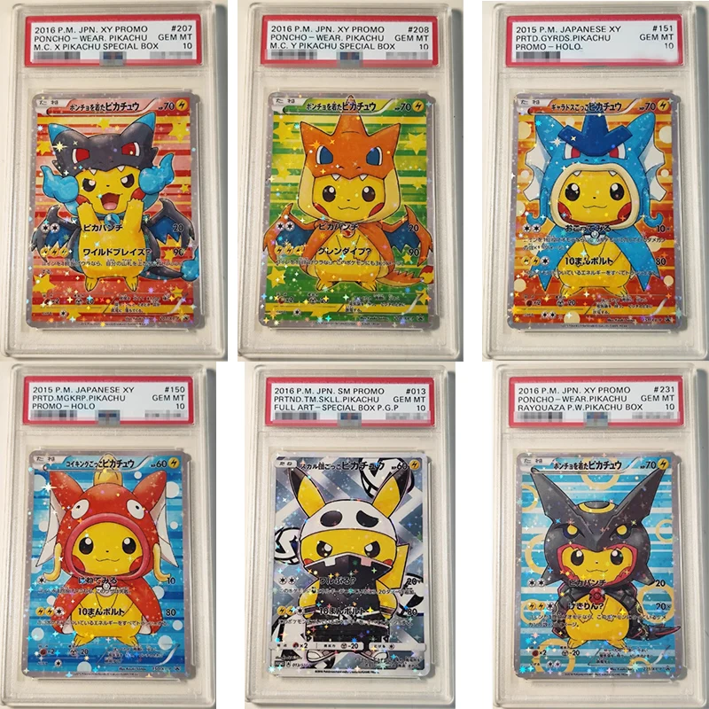 Ptcg Pokemon Cos Pikachu DIY Flashcards Remastered Version XY P10 Japanese Senior Restore The Back of The Card Collection Cards