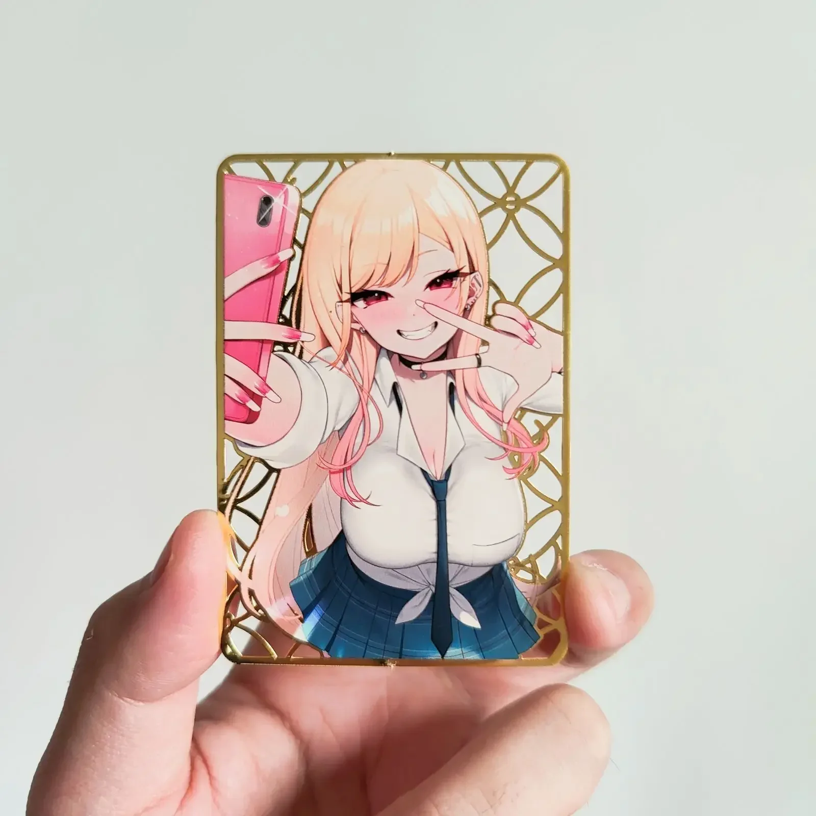 Glossy Metal Card Anime Goddess Story DIY ACG EVA Marin Ayanami Rei Boys Games Collectible Cards Christmas Birthday Gifts