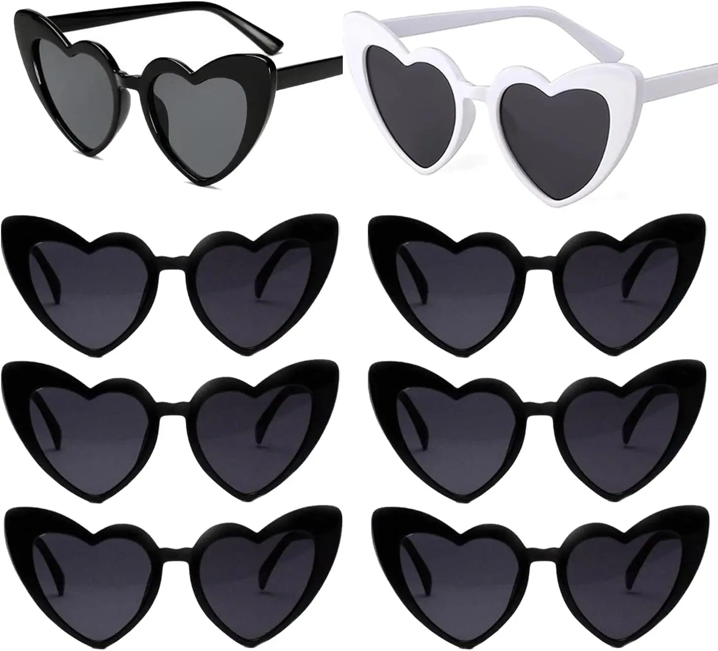 1/8PCS Bachelorette Dekoration Dekoration Sonnenbrille Hochzeit Dusche Dekor Henne Liefert Braut Zu Werden Brautjungfer Geschenk Herz gläser – Detail 1