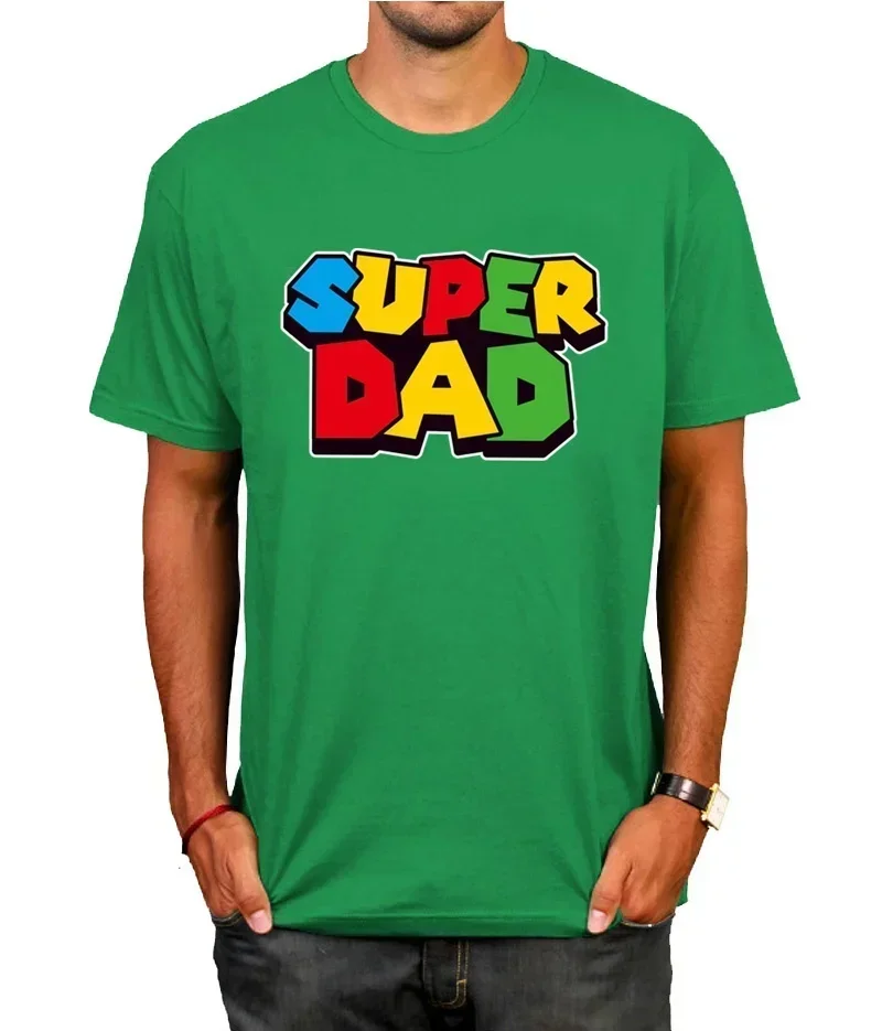 Super Dad Summer T-shirt Super Dad Men T-shirt Father\'s Day Gift