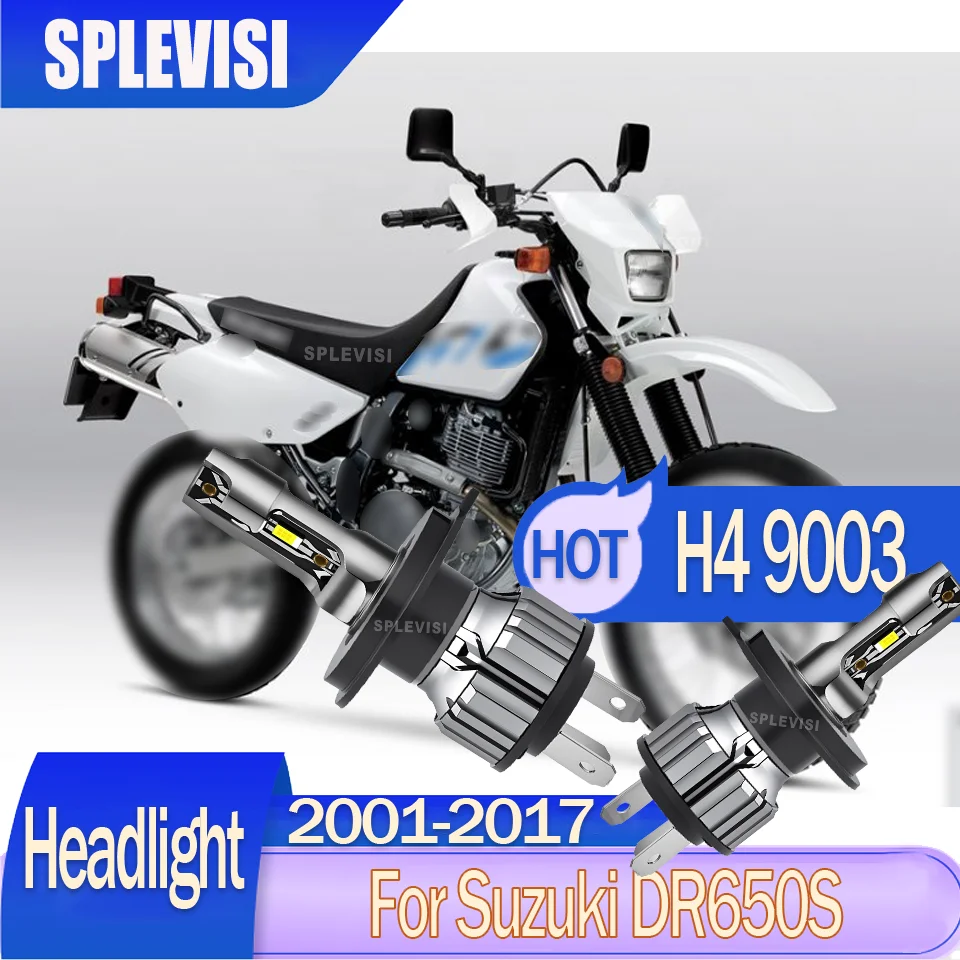 

H4 9003 motorcycle Headlight 3 Year Warranty Longer Lifespan For Suzuki DR650S 2001 2002 2003 2004 2005 2006 2007 2008 2009-2017