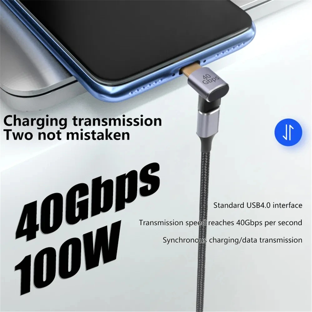 Mini USB4.0 40Gbps Thunderbolt 3 Adapter 8K@60Hz USB Type C Male to Male PD 100W Charger Data Converter for Macbook Pro Air Dell