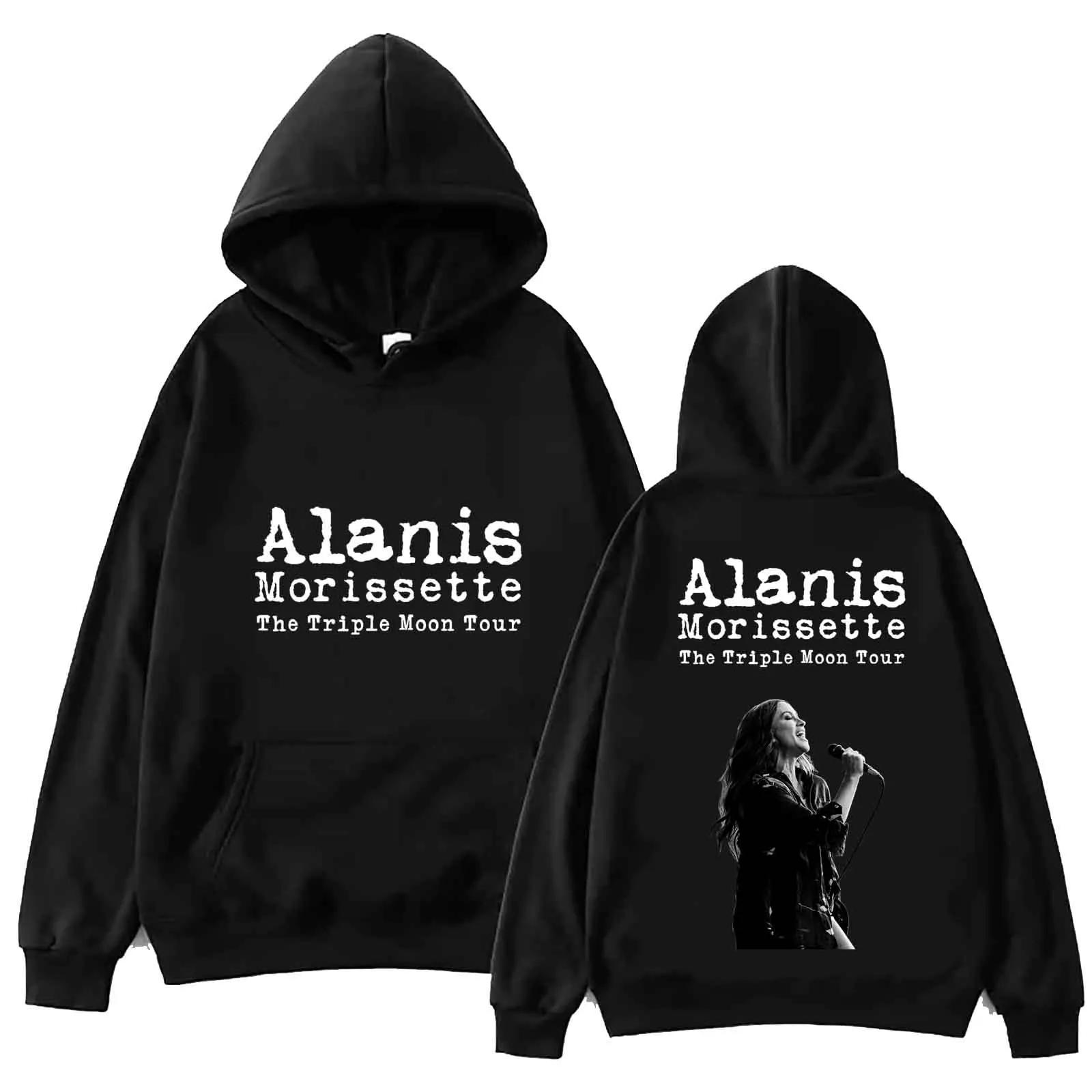 

Alanis Morissette The Triple Moon Tour 2024 Hoodie Tops Long Sleeve Regular Sweatshirt Music Fans Gift Spring Summer Casual