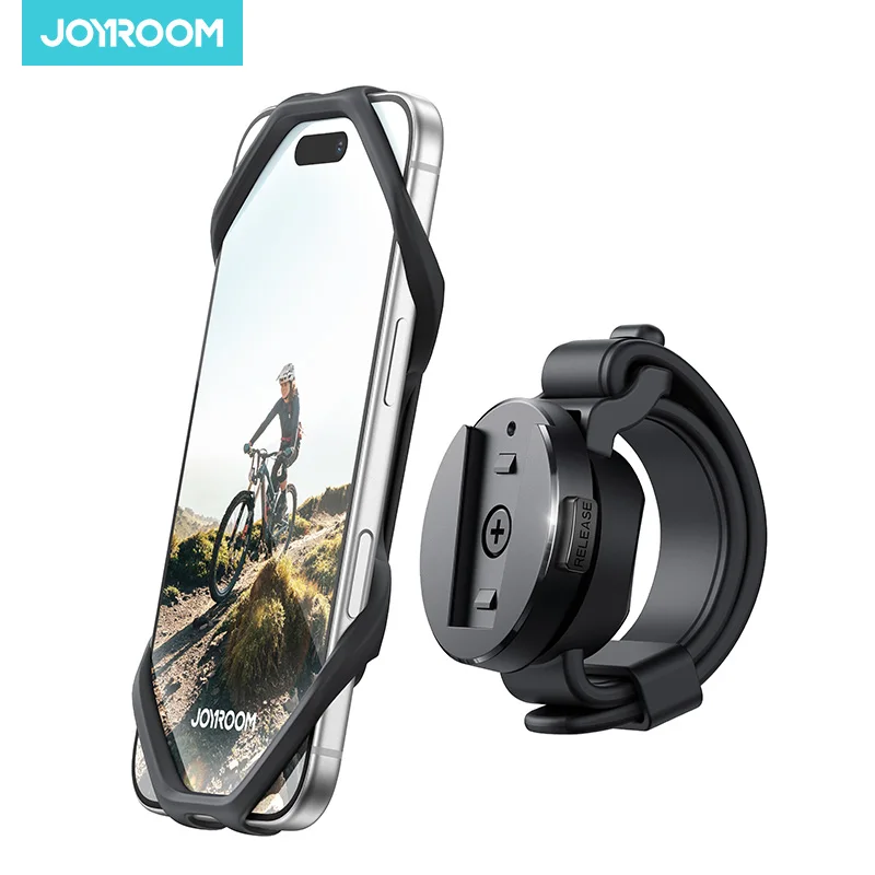 

Joyroom 360 Rotatable Bike Motorcycle Phone Holder Silicone Bracket Motorcycle mobile stand Mount For Smartphones Cycling Stand