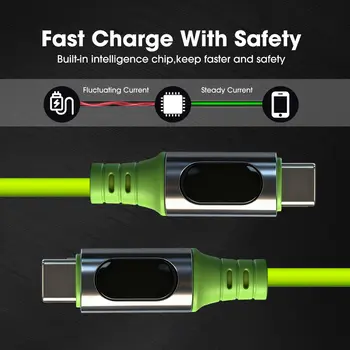 240W rychlonabíjecí kabel USB typu C pro iPhone, Samsung, Huawei, Xiaomi, USB-C, rychlonabíjecí kabel pro přenos dat 10 nejlepší prodej USB kabel typu C - №1