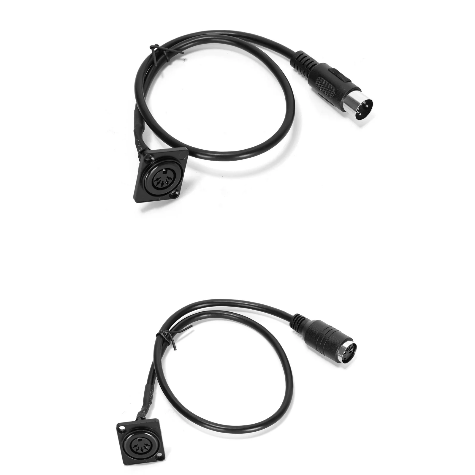 

1Pcs 5Pin DIN MIDI cable adapter male/female to female D-type connector, length 53.5cm for electronic music devices, keyboards