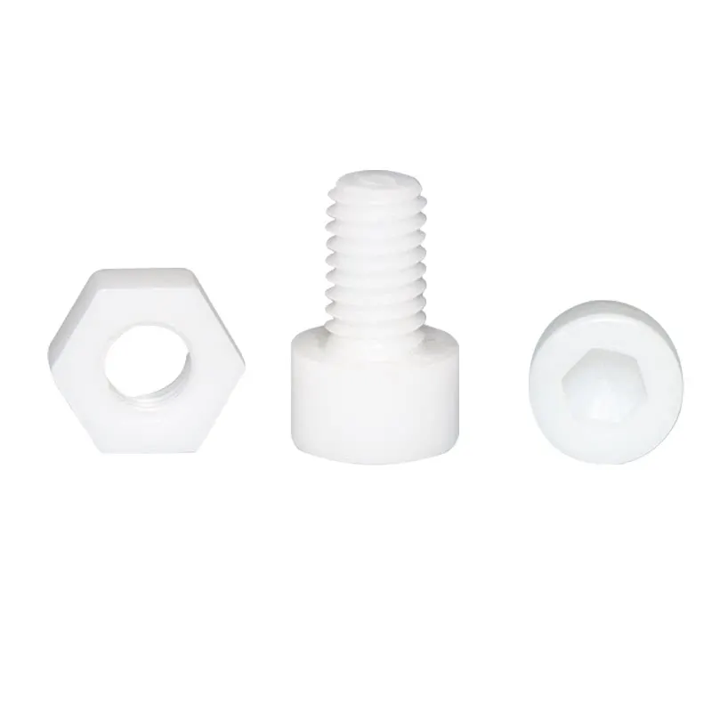 5PCS Zirconia Ceramic High-strength Screws 1 Set of Anti-corrosion and High Temperature Resistant Insulating Nuts Customization