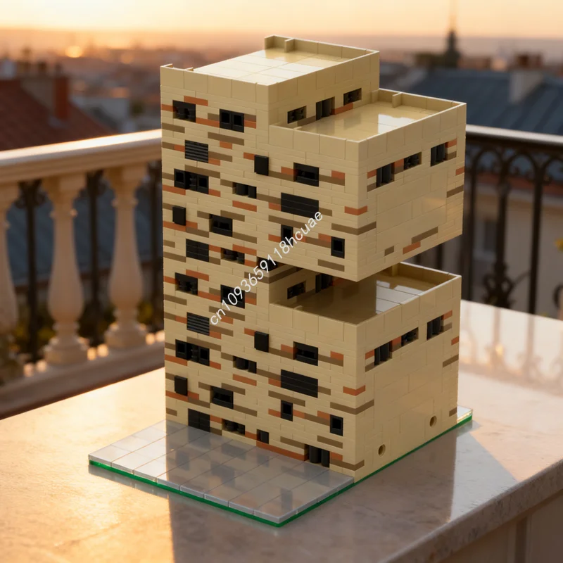 

Набор строительных блоков MOC «Архитектурная модель Eleven Fourteen» из 1096 деталей, конструктор, рождественский подарок, развивающая игрушка, креативная идея для обучения