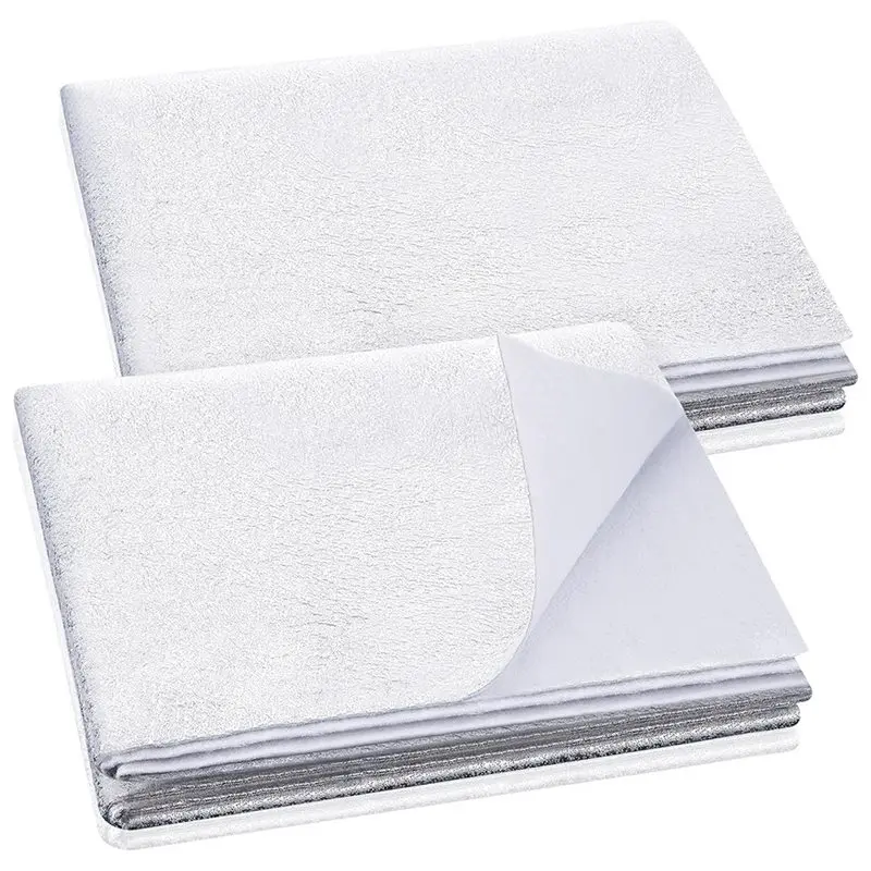 ABVG-4Pcs Heat Proof Quilted Cotton Batting Fabric 45