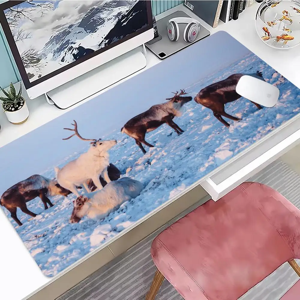 

Wildlife deer Mouse Pad Gaming Mouse Pad, Mouse Pad with Edges and Non-Slip Rubber Base, Extended Mouse Pad