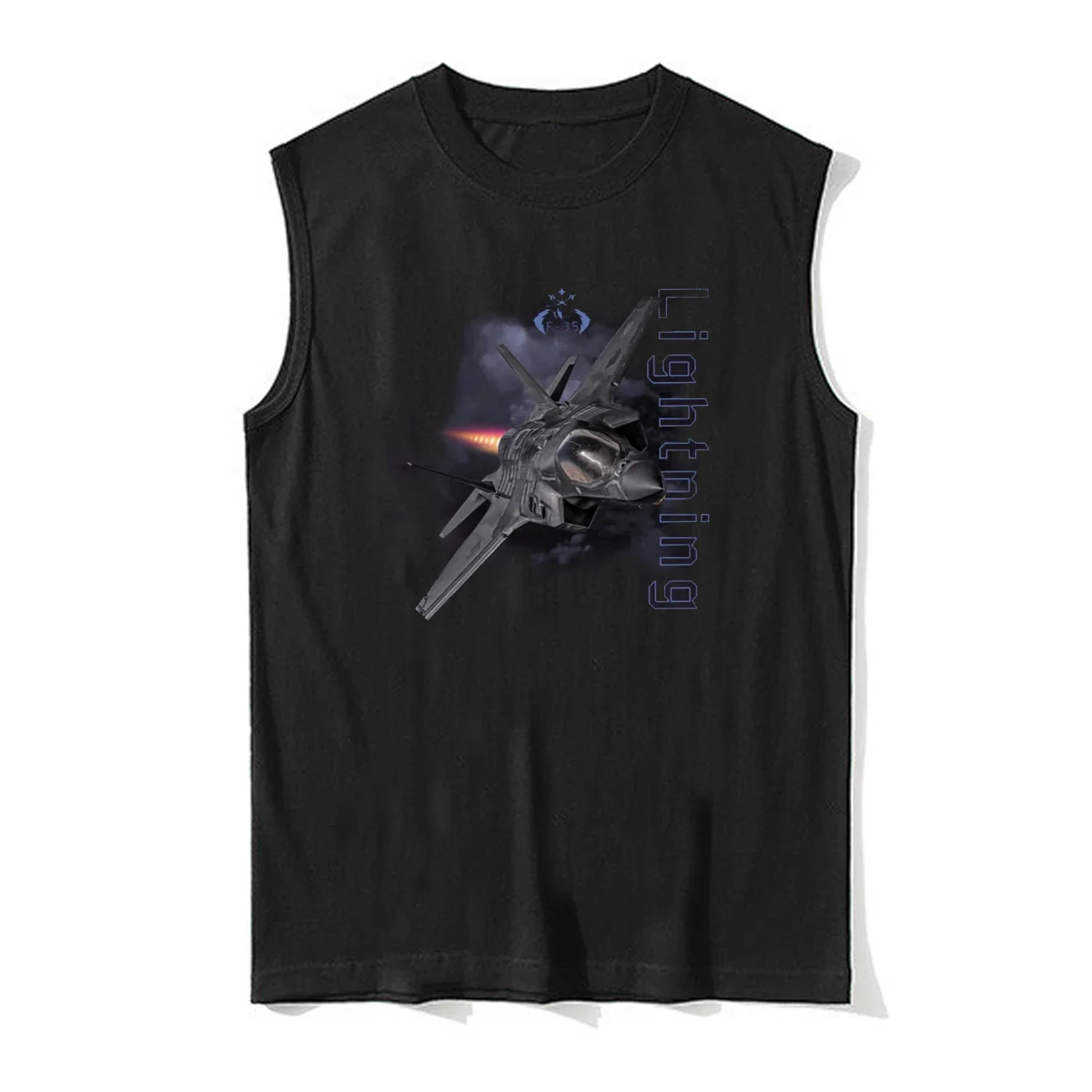 F-35 Lightning II Stealth Joint Strike Fighter Tanktop 100% Cotton O-Neck Summer Casual Mens Vest Sleeveless T-shirt Streetwear