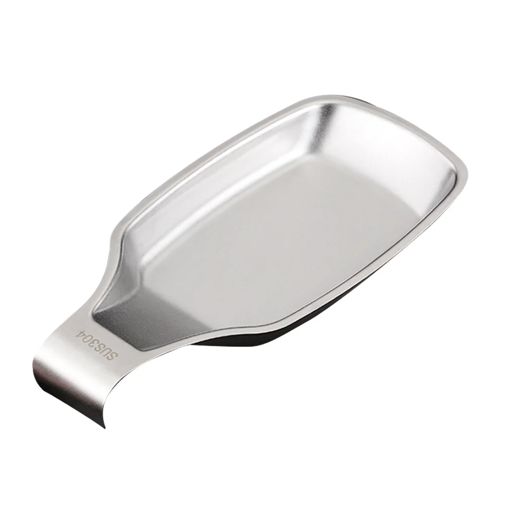 

Подставка для ложек и половников из нержавеющей стали, органайзер для кухонных принадлежностей, термостойкий, нескользящий поднос для суповой ложки и лопатки