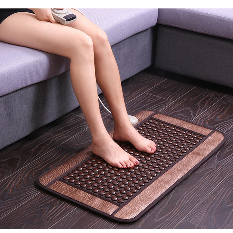 Hot warm germanium stone physiotherapy pad ms tomalin electric heating health tourmaline mat office sofa cushion cushion