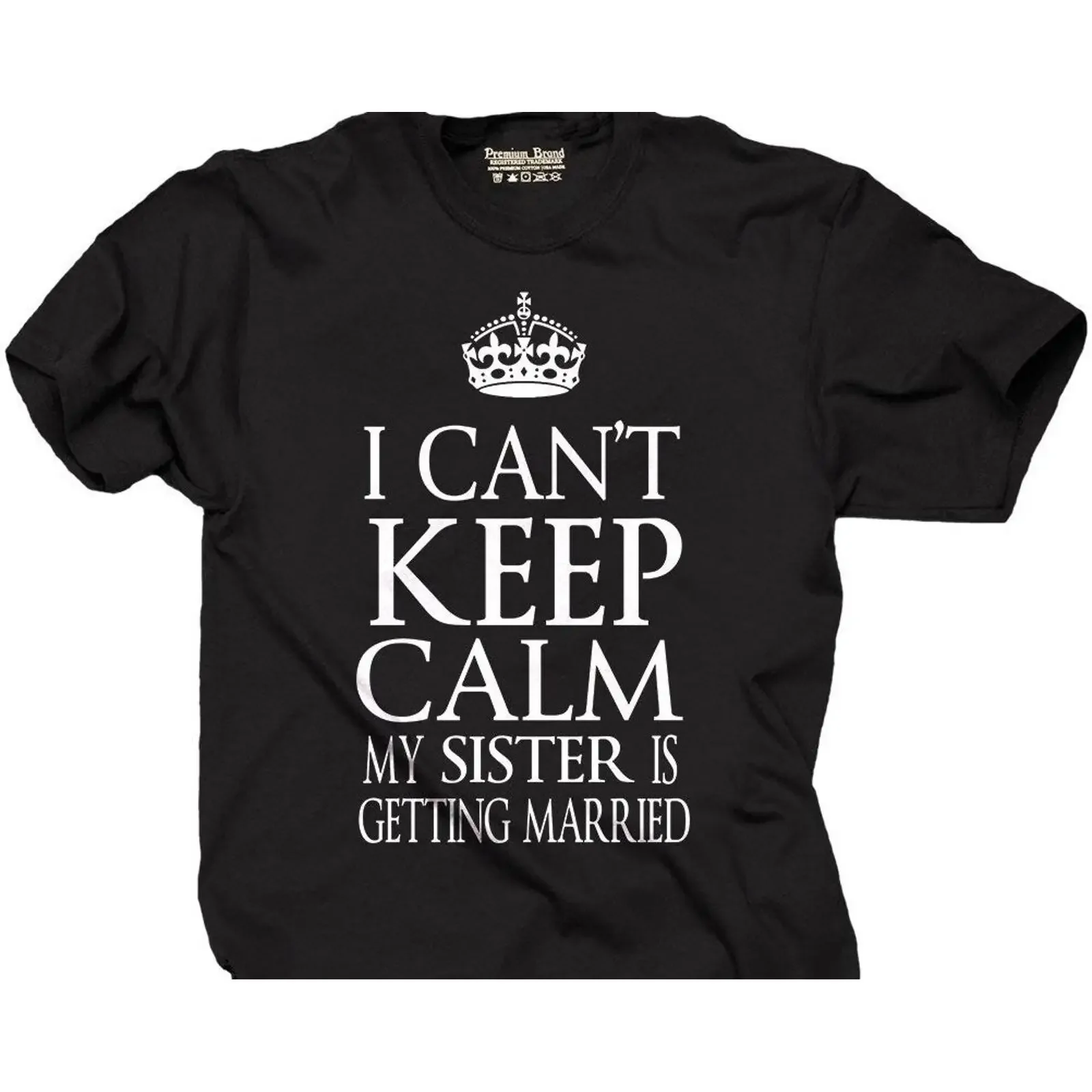 Bride Brother Sister Funny T shirt For Bachelor Party Wedding Marriage Hen vintage Washed Stylish Breathable Slightly fashion