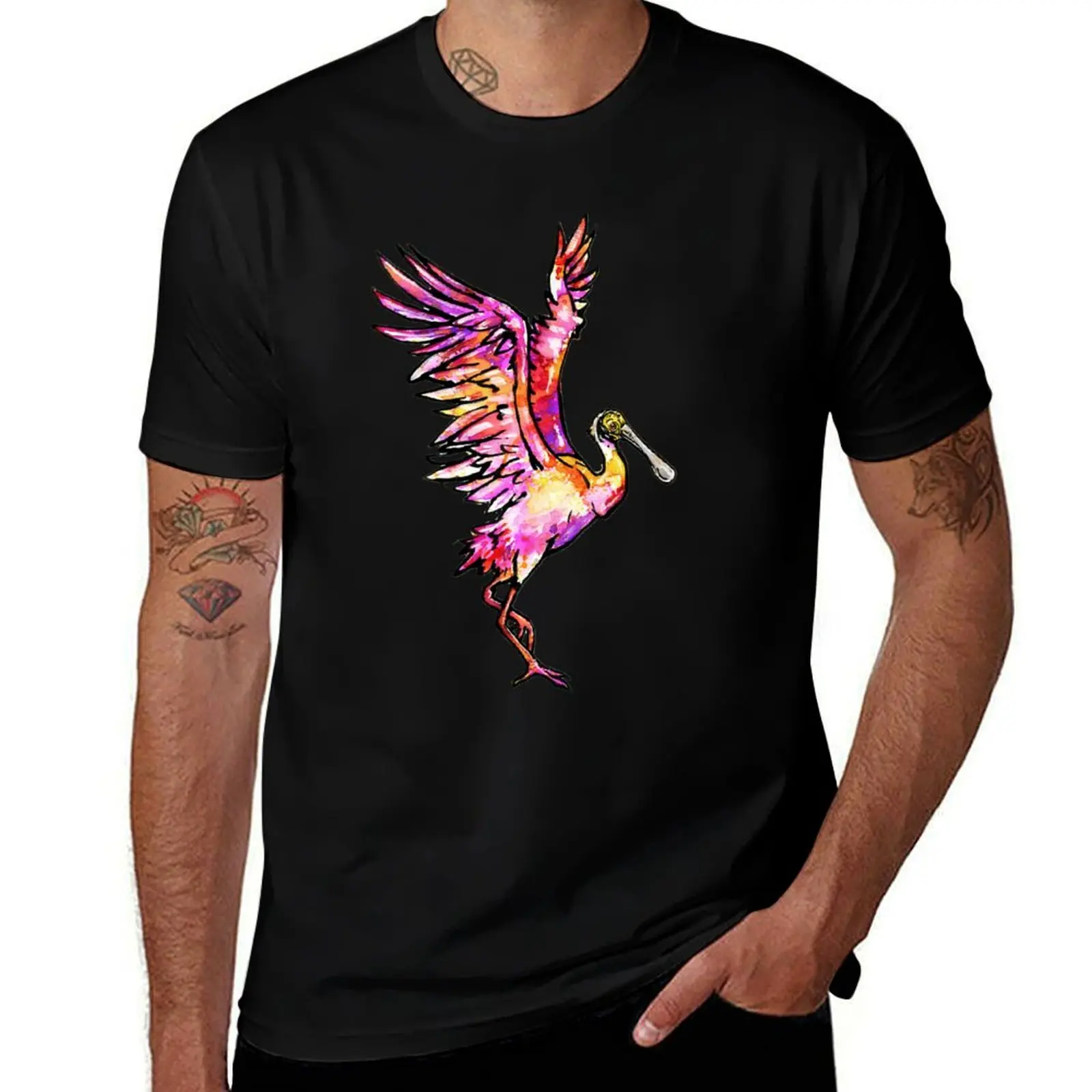 

Roseate Spoonbill T-Shirt t shirt man plain man t shirts high quality luxury brand t shirt for man T-Shirt