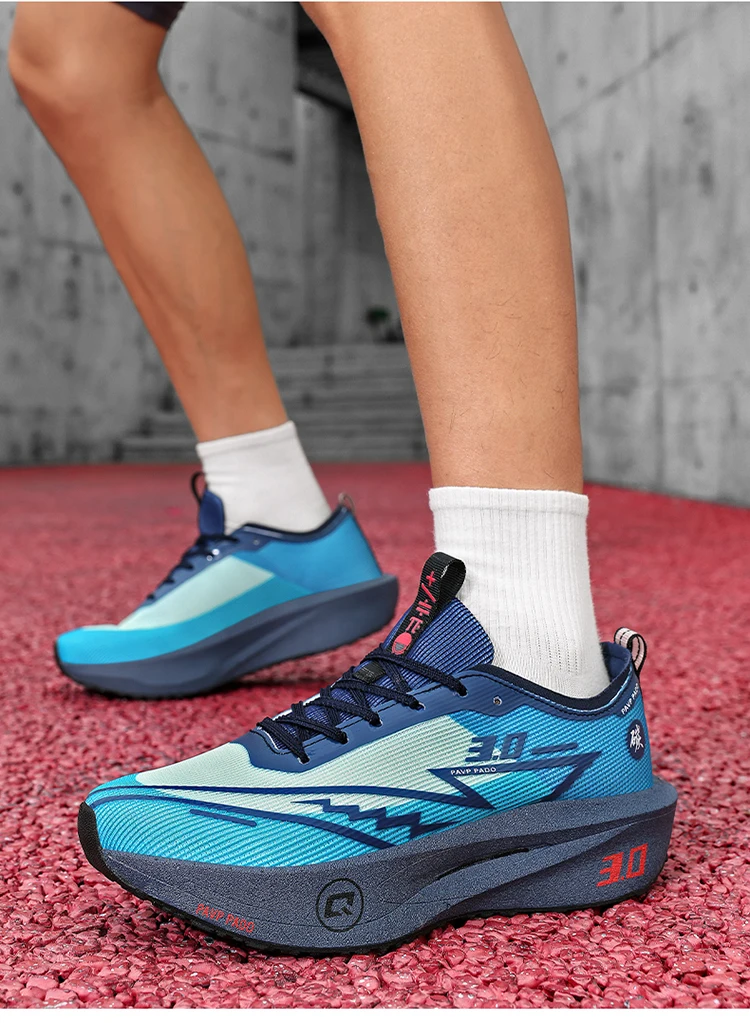 Herren-Laufschuhe mit Carbonplatte, speziell für Marathonläufe, atmungsaktive, leichte Sportschuhe, bequeme Damen-Sneaker. – Detail 30
