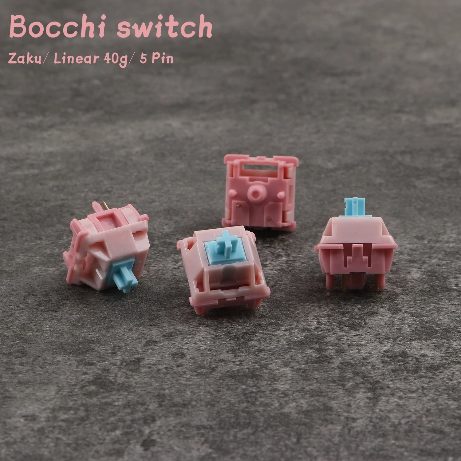 zaku bocchi linear pin pom switches interruptores faca voce mesmo personalizados hot swap gmk67 anne kit de teclado pro 01