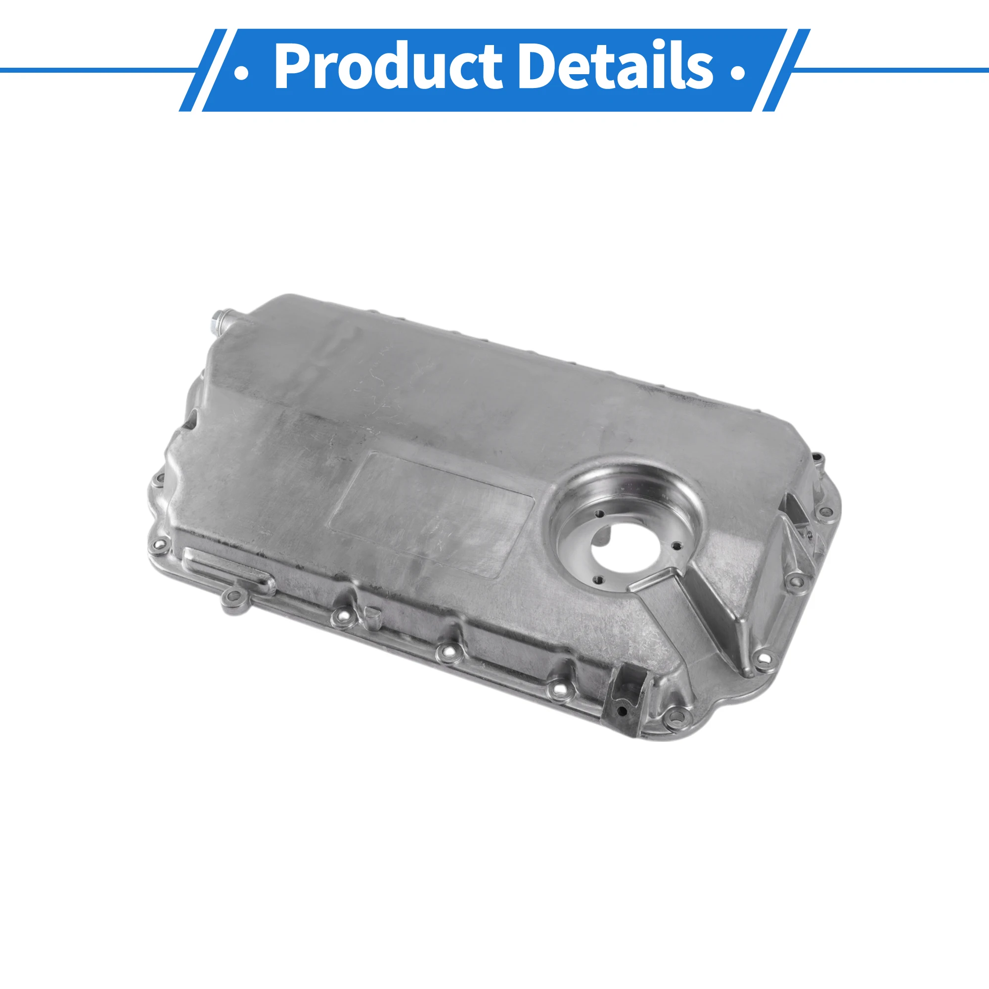 

UXCELL No.06C103604C Engine Oil Pan Oil Pan Sump Transmission Oil Pan for Audi A4 Quattro 2002-2006 Aluminum Alloy Silver Tone