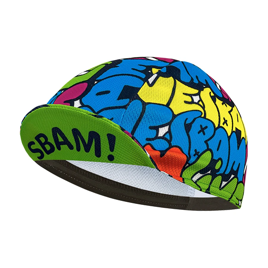 New cycling cap, polyester sweat absorption, classic trend, unisex, graffiti image 5