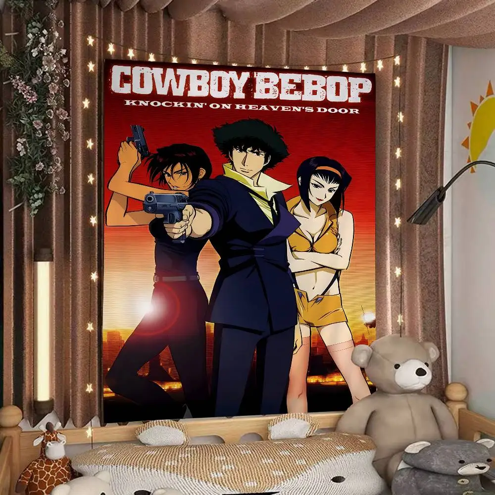Cowboy Bebop Cartoon Wandteppich Bohemian Wandteppiche Mandala Home Decor