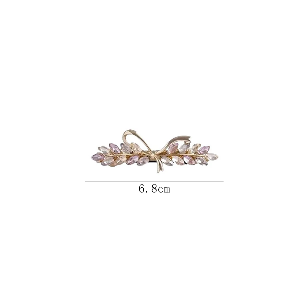 دبابيس الشعر الفاخرة حجر الراين أنيقة Bowknot مقاطع الشعر للنساء عودة رئيس المشابك إكسسوارات الشعر أغطية الرأس