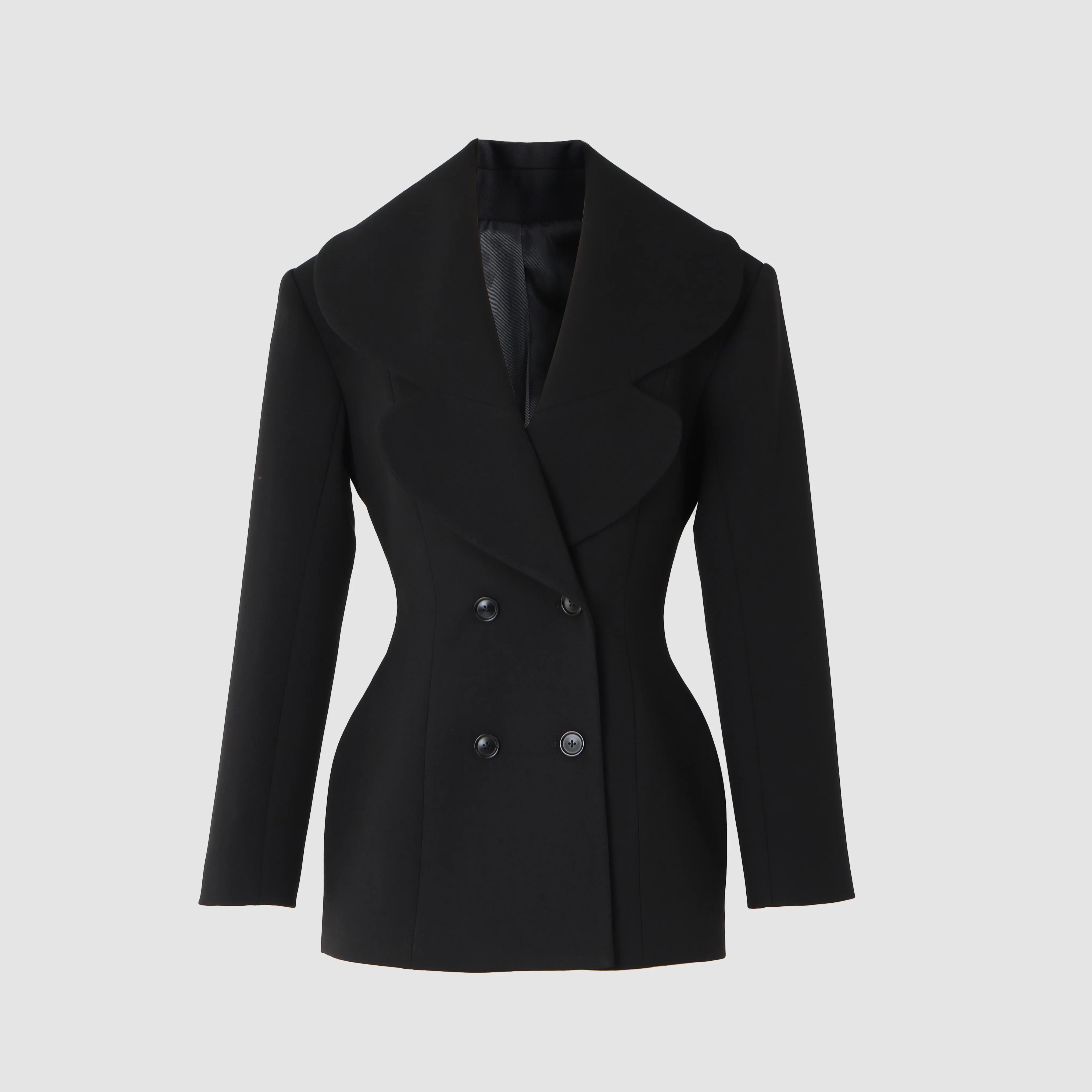 

High Quality Women's Fashionable Versatile Long Coat with Waist-Cinching Slimming Large Collar Classic Stylish Outerwear