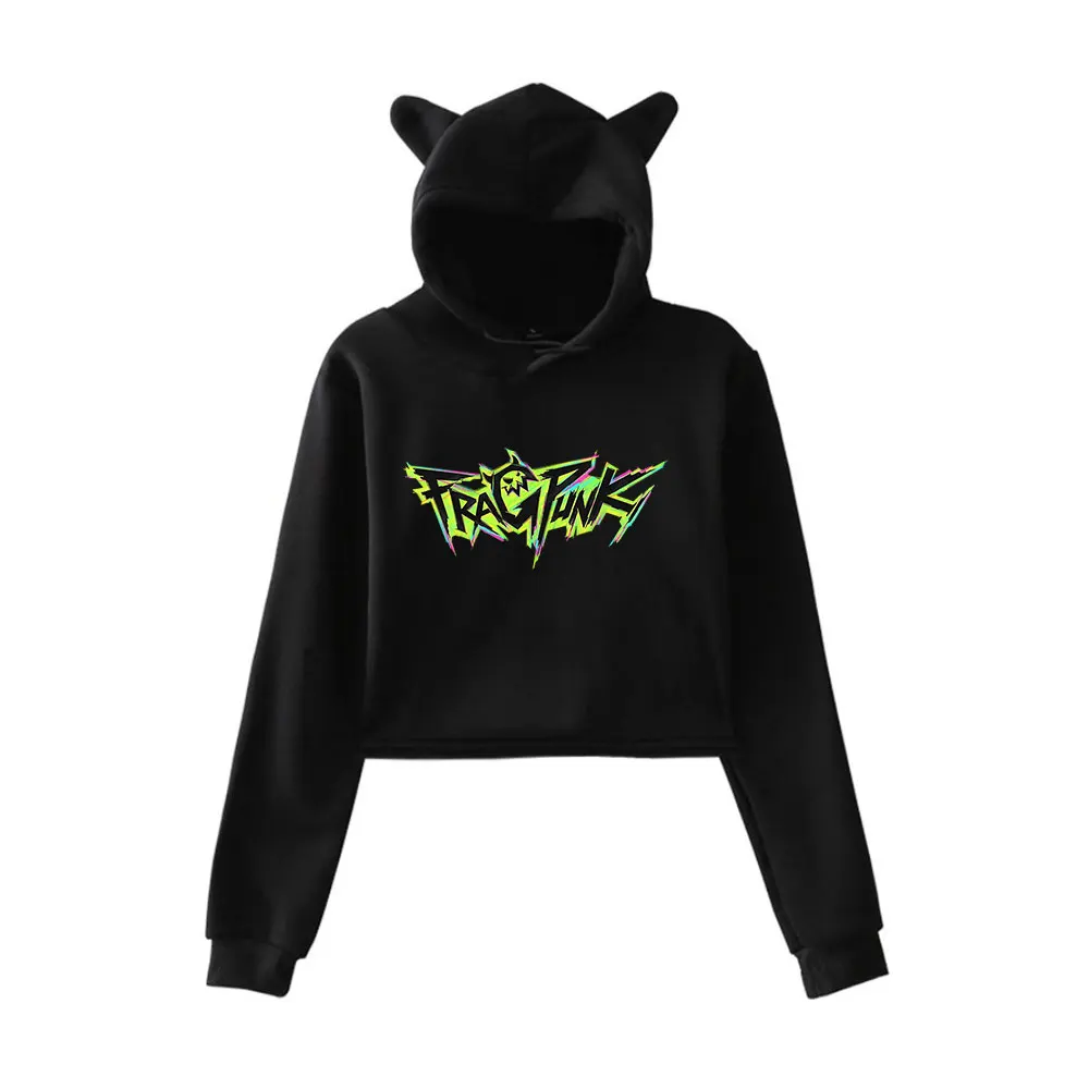 

Hot Game FragPunk Logo Hoodie Vintage 90s Streetwear Fashion Hoodie Merch Hoodies Sweatshirts for Girls Cat Ear Crop