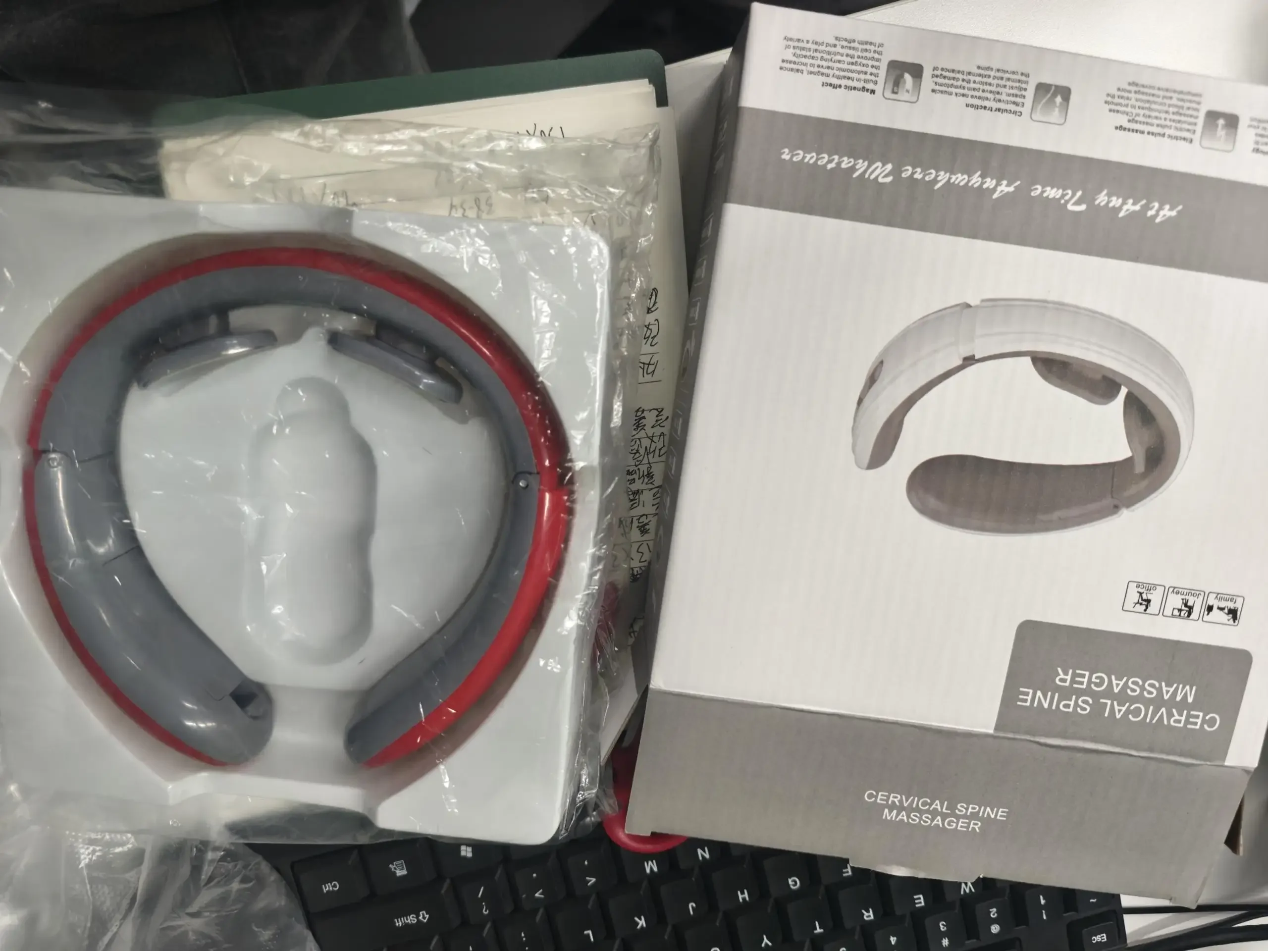 Tens Pulse Neck Massager Electric Smart Cervical Massagers TENS Pain Muscle Kneading Massage