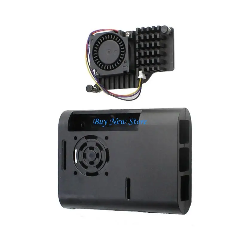 20CE Bộ tản nhiệt có quạt làm mát và tản nhiệt cho RPI 5B 4GB/5GB Vỏ bảo vệ bo mạch