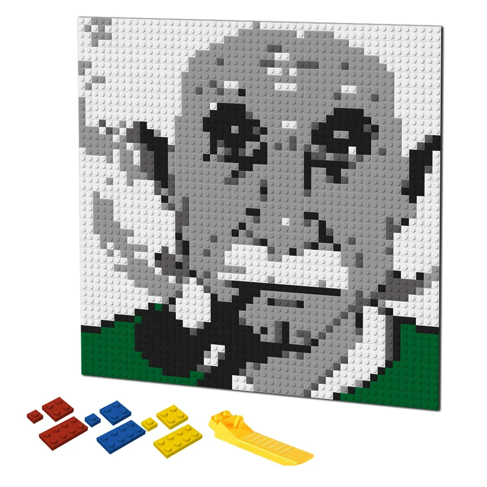 

Pixel Art Building Blocks Mosaic Painting Pop Giant Famous Scientist Portait Bricks By Numbers DIY MOC Toys House Creative Gift