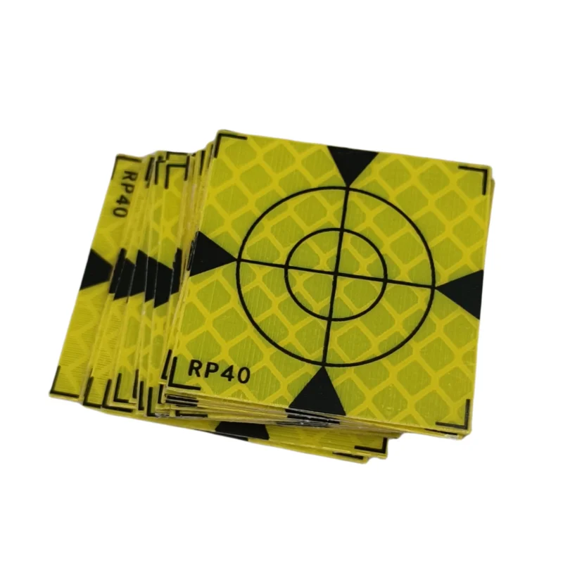 40X40MM  FLUORESCENT GREEN TRIANGLE REFLECTOR SHEET FOR TOTAL STATION SURVEYING 20PCS