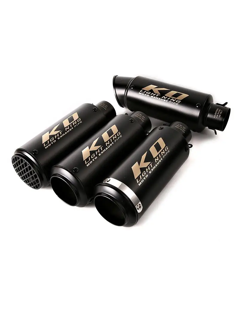 AliExpress NONE Black Universal KO 51mm 61mm Motorcycle Exhaust Muffler Pipe Dirt Bike ATV Escape Removable DB Killer Stainless Steel s