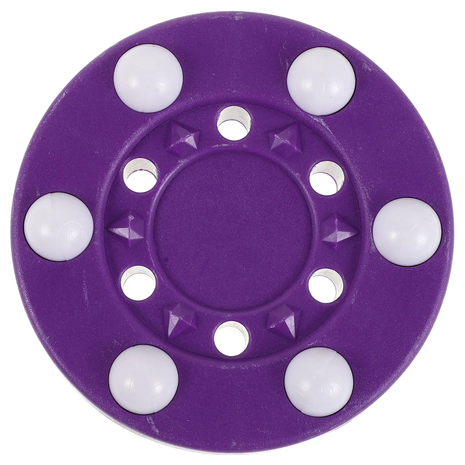 Roller Hockey Puck 3 Inch Competition Inline Hockey Puck with 6 Bead Design for Indoor Floor Outdoor Street
