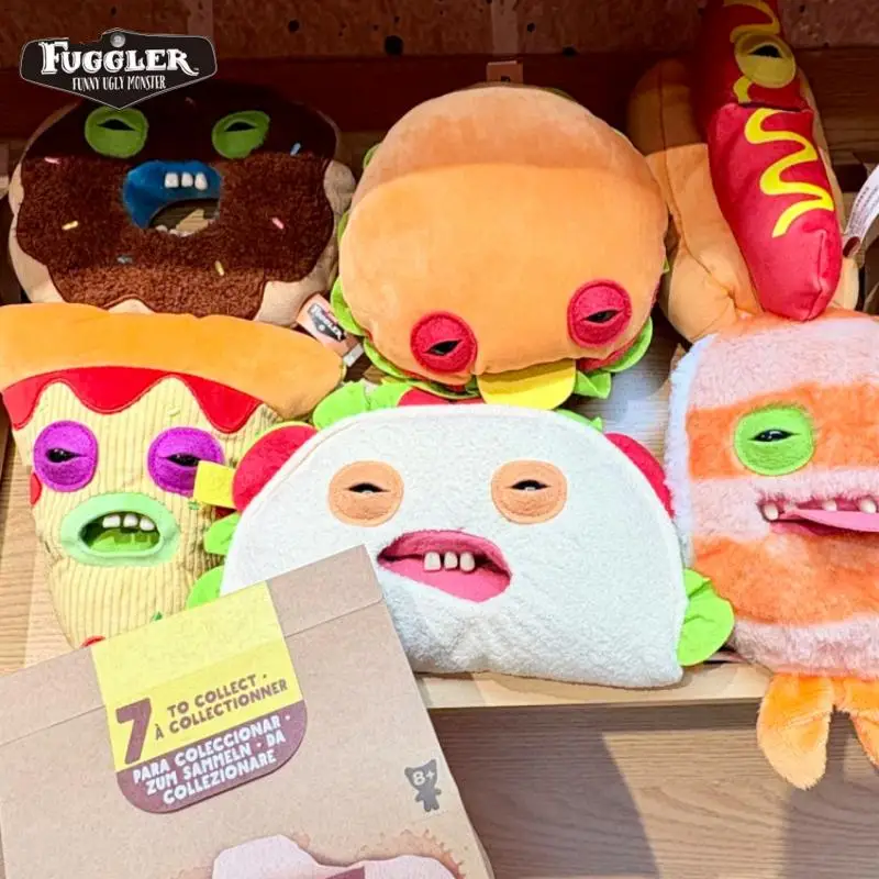 

Fuggler Yami Yami Series Blind Box Cute Ugly Teeth Monster Figure Hamburger Donut Style Collectible Doll Toy Gift Mystery Box