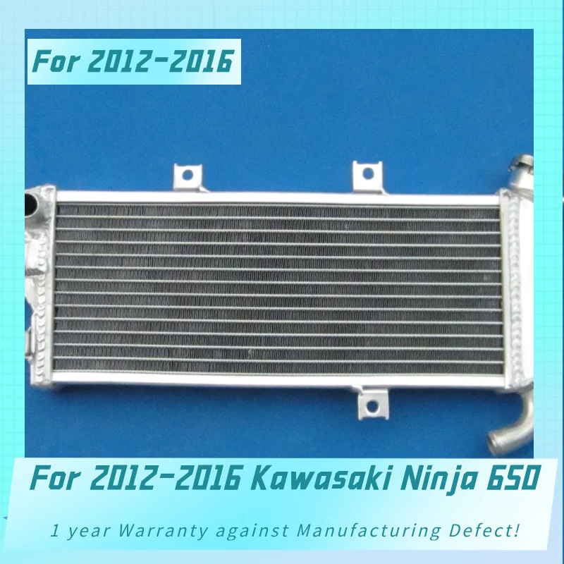 New Aluminum Radiator For 2012-2016 Kawasaki Ninja 650  Cooler Cooling Coolant 2012 2013 2014 2015 2016