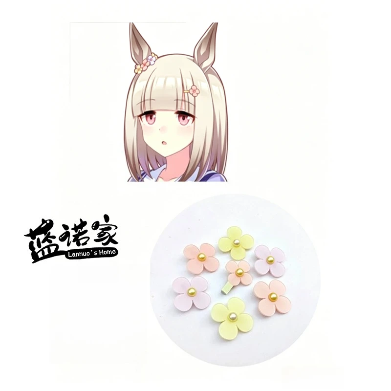 

【Lannuo's Home】Anime Uma Musume Pretty Derby Happy Meek Cosplay Headwear Halloween Carnival Convention Printing Hair Accessories