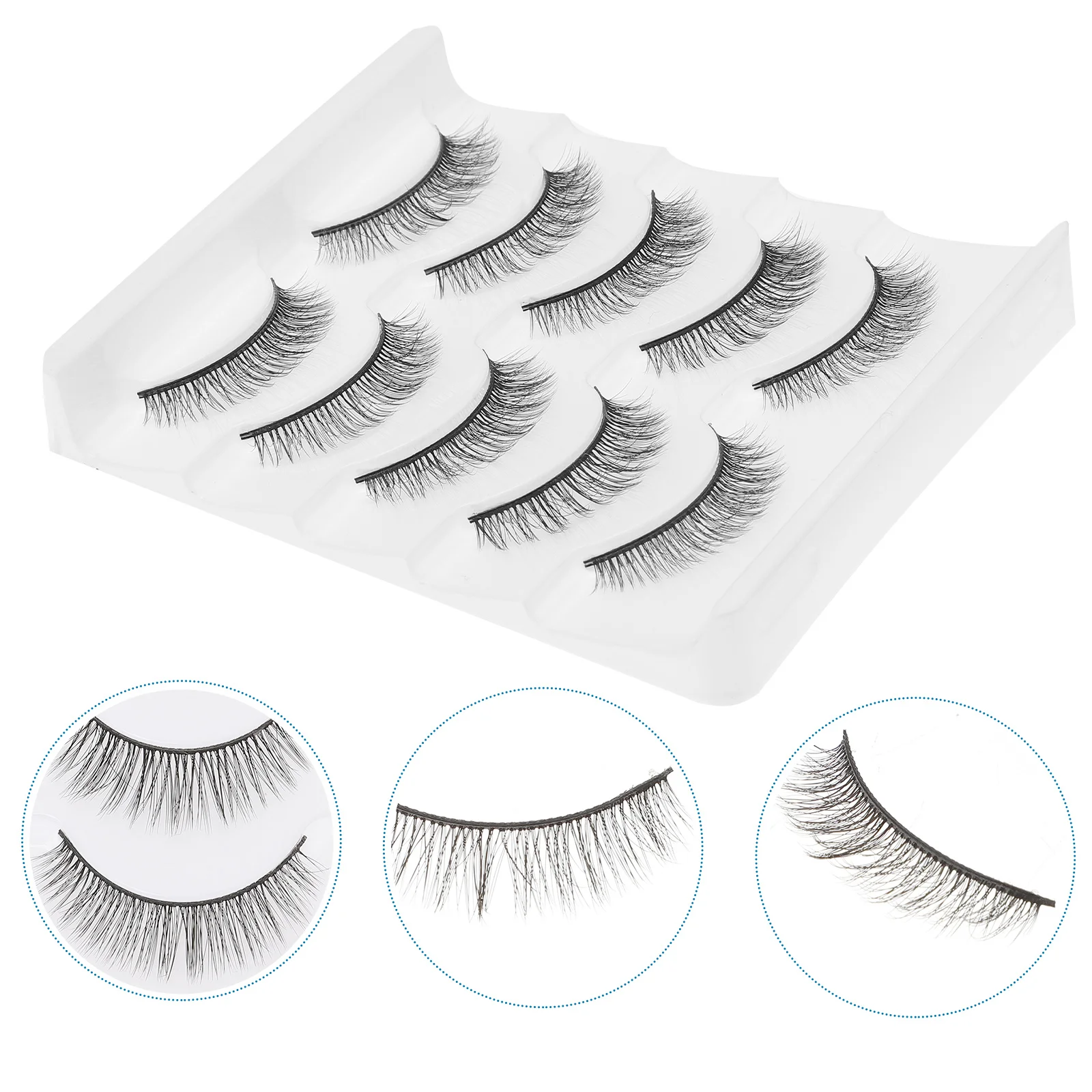 3D Synthetische Valse Wimpers Natuurlijke Make-up Wimpers Voor Vrouwen Lange Slijtage Nep Wimpers Bruiloft Cosplay Gebruik