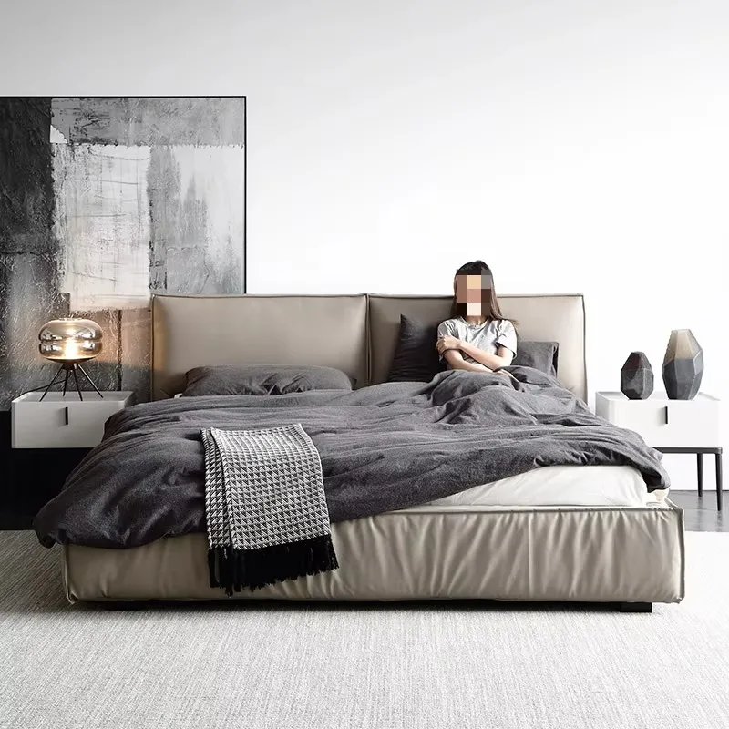 Large Comforter Double Bed Luxury Platform Italian Headboards Full Size Double Bed Bedroom Bases Letto Matrimoniale Furniture